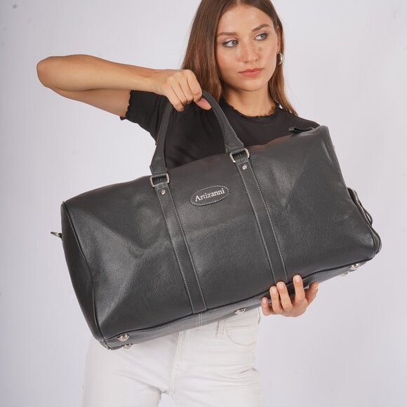 Artizanni Genuine Leather Duffle Bag, BLACK FRIDAY CYBER MONDAY DEALS - Picture 7 of 12